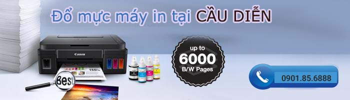dịch vụ đổ mực máy in tại cầu diễn