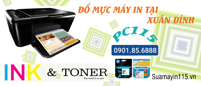 dịch vụ đổ mực máy in tại đường Xuân Đỉnh