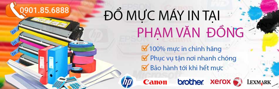 dịch vụ đổ mực máy in tại đường Phạm Văn Đồng