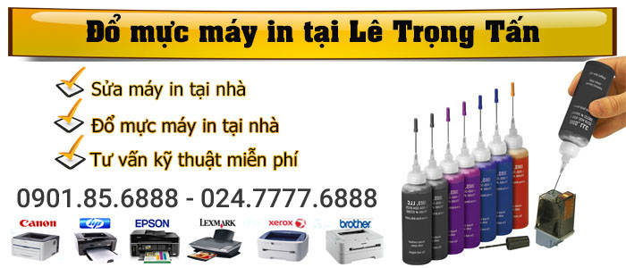 Dịch vụ đổ mực máy in tại đường Lê Trọng Tấn